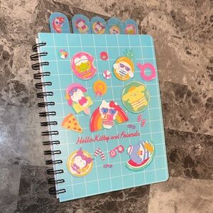 Hello Kitty and Friends Party Notebook - Teal and Pink summer pool party